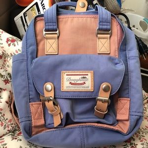 Doughnut Macaroon mini backpack rose/taro